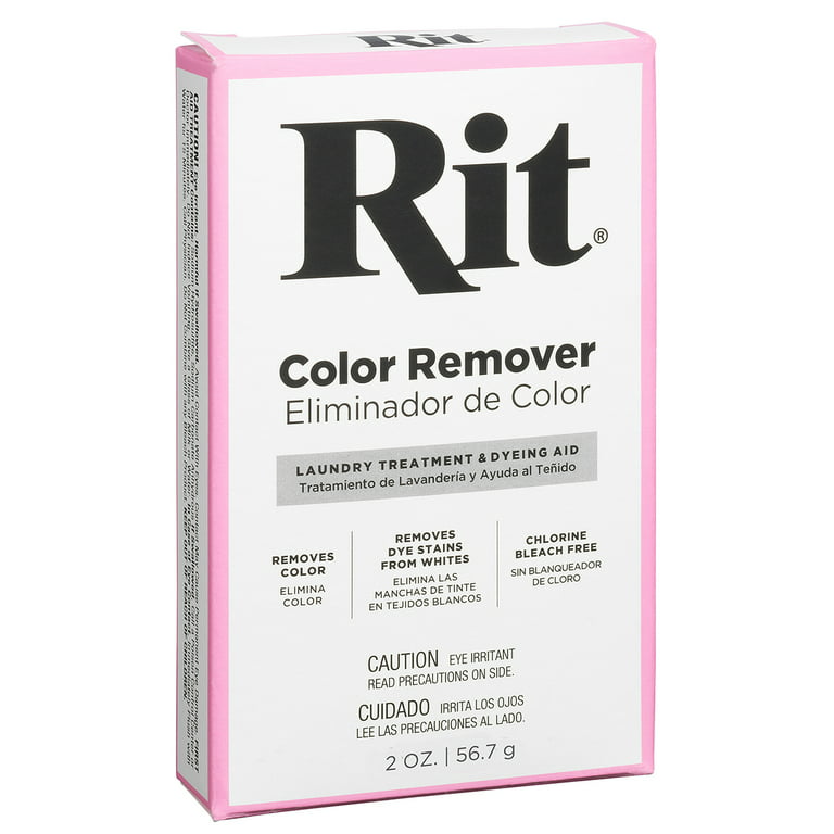 Rit Color Remover Powder Fabric Dye Laundry Treatment Dyeing Aid 2 Ounce, 6  Pack