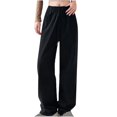 thumbnail image 2 of Ndbuld Womens Cargo Pants with Pockets Mid-waist Pocket Overalls Casual Pants In Spring and Summer Great Gifts for Less,S,Black, 2 of 6