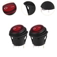 thumbnail image 6 of yotijar 2 Pieces Round Rocker Toggle LED Switch LED Lighted Rocker Switch for RV Car, 6 of 8