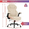 Big and Tall Office Chair 400lbsHeavy Duty Executive Desk Chair with