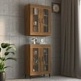 thumbnail image 6 of vidaXL Cabinet with Doors Glass Display Cupboard Wall Cabinet Living Room, 6 of 67