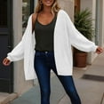 thumbnail image 6 of ZUKMRJPC Women's Casual Cardigan Sweater Oversized Long Sleeve Solid Color Open Front Sweater Fall Loose Warm Comfy Outwear, 6 of 8