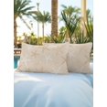 thumbnail image 6 of Outdoor Pillows Waterproof, Vintage Cream Starfish Bedding Throw Pillows with Insert for Couch Sofa Bed, Summer Coastal Beach Marine Life 12x20 Inch Pillowcases Decorative Patio Pillow Set of 2, 6 of 8