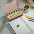 thumbnail image 4 of BiFandian Large Capacity Pencil Box, Clear Plastic Pencil Case Boxes, Hard Pencil Case Crayon Box with Snap-tight Lid, Stylish Office Supplies Storage Organizer Box, 4 of 5