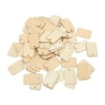 thumbnail image 1 of Wooden Tags,100Pcs Unfinished Wood Pieces Wood Pieces Rectangle Wood Chip Convenient Use, 1 of 9
