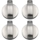 thumbnail image 1 of Perillas para estufa de gas, 4 piezas, metal, 6 mm, color plateado, perillas de ajuste para estufa u horno de gas Xemadio LN-1202, 1 of 6
