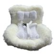 thumbnail image 3 of AuroraX Doll Car Seat with Soft Furry Cushion, Vent Clip and Desktop Stand – Cute Functional Car ornament for Doll Collectors, 3 of 3