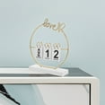 thumbnail image 1 of SOPOTUTU Assorted Color Wood Block Perpetual Calendar for Desk with Builtin Soft Light, 1 of 8