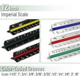 thumbnail image 3 of Mr. Pen- Architectural Scale Ruler, 12 Inch, 3 pcs, Engineering Scale Ruler Contractor, Scale Ruler for Blueprints, Architect Ruler, 3 of 9