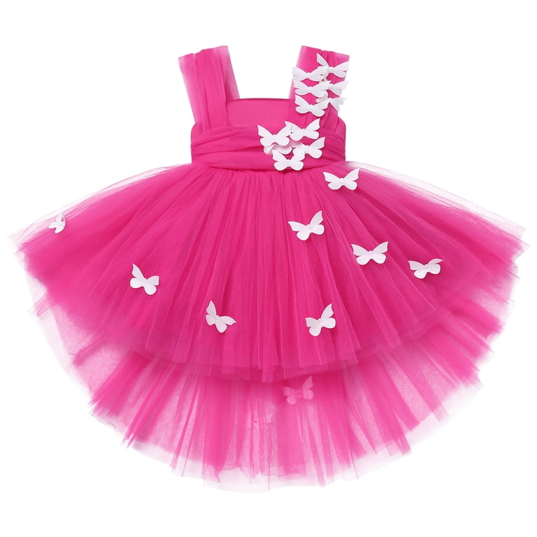 hot pink butterfly dress Butterfly Fuchsia Gown Teuta Matoshi
