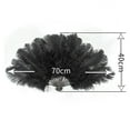thumbnail image 3 of Ostrich Feather Fan 15Bone Handheld Ostrich Plumes Folding Fan for Carnival Dance Stage Show Performance Props, 3 of 6