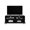 Black 50, variant on Modern TV Stand for 65 Inch TV with 2 Doors and Open Shelves, 54.7 Inch Wide Entertainment Center, Black MDF Furniture for Living Room
