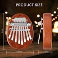 thumbnail image 2 of 8-Key Mini Thumb Piano, Portable Kalimba Musical Instrument for Beginners, Handcrafted Wood Finger Piano with Hanging Rope for Travel and Gift, 2.17-Inch, 2 of 7