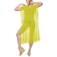 thumbnail image 2 of HAPPY BAY Women's Beachwear Summer Swim Beach Dress Cover ups for Swimwear Women Short Front Tie Swimsuit Coverups for Women L-XL Ivy Green_AC92, 2 of 3