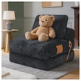 thumbnail image 5 of Venuezy 3-in-1 Folding Bean Bag Chair for Adults, Convertible Sofa Bed with Memory Foam, Corduroy Lounge Chair with Pockets & Leather Handle, No Assembly Needed, Washable Cover, 5 of 9