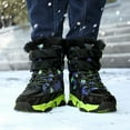 thumbnail image 3 of Otqutp Boys Girls Camouflage Snow Boots Non Slip Fleece Lined Chunky Winter Shoes Kids Outdoor Hiking Cotton Mid Calf Boots, 3 of 6