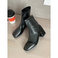 thumbnail image 3 of Women's Black Classic Boots With Stitching Detail, Square Toe & Thick Sole, 3 of 3