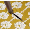 thumbnail image 3 of Vargottam Indoor/OutdoorRoundTablecloth 58 InchTablecloth With Umbrella Hole & Zip, Waterproof TableCloth, TableCovers For Backyard Table -Yellow, 3 of 7
