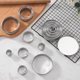 thumbnail image 3 of 12pcs/lot Stainless Steel Round Cookie Cutters Slicer Metal Fondant Cake Mold Sugar Paste Cake Decorating Tools, 3 of 4