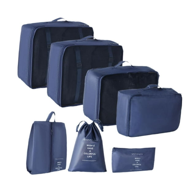 7 cubos de embalaje para maletas, cubos de viaje, bolsas resistentes al agua, bolsas de viaje, organizadores de embalaje de equipaje para viajes de Armada