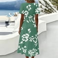 thumbnail image 7 of Long Dresses for Women Short Sleeve Wrap V-Neck Modest Dresses A-Line Beach Vacation Dresses 2026, 7 of 7