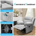 Jocisland Oversized Adult Recliner Chair,Swivel Rocking Massage