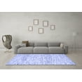 thumbnail image 3 of Ahgly Company Machine Washable Indoor Rectangle Solid Blue Modern Area Rugs, 7' x 9', 3 of 4