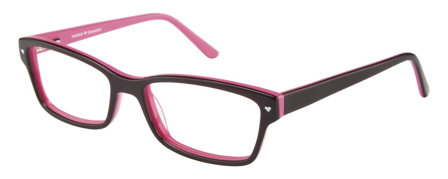 Hard Candy Womens Prescription Eyeglasses, Little Hottie, Brown, 53-16-140