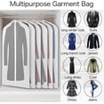 thumbnail image 2 of Transparent Garment Bag Garment Cover With Zipper, Garment Cover Jacket Coat Dresses Evening Dresses Suit Protection Garment Cover Dress Case Suit Bag, 2 of 4