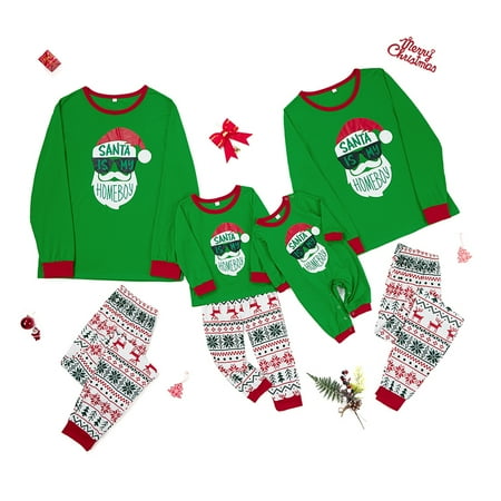 

Christmas Family Pajamas Matching Sets Sleepwear Parent-Child Outfit Pjs for Christmas Holiday Xmas Party