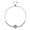 A, variant on 925 Silver Moissanite Bubble Bracelet, Sterling Silver 1ct Chain Bracelet