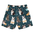 thumbnail image 2 of joogoo Boys Swim Trunks Cartoon French Bulldog Beach Board Shorts Drawstring Swimsuit S, 2 of 6