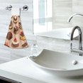 thumbnail image 5 of Yayeee Kitchen Hanging Hand Towels Set of 2 with Loop Bathroom Absorbent Tie Towel, Creamy Cake, 5 of 7