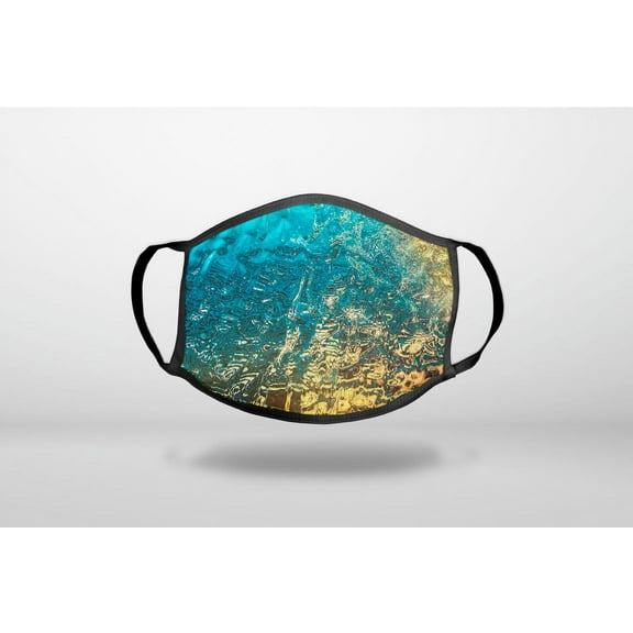 Colorful Rainbow Waterfall - 3-Ply Reusable Soft Cloth Face Covering, Unisex, Cotton Inner Layer