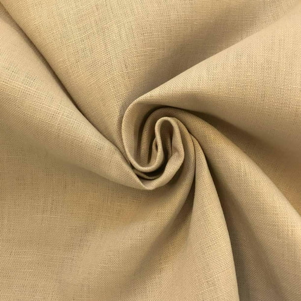 Linen Fabric 60" Wide Natural 100 Linen By The Yard (Natural