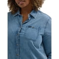 thumbnail image 6 of Lee Women’s Plus Heritage All Purpose Button Down Denim Shirt, 6 of 6