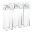 thumbnail image 5 of GOOHOCHY Clear Plastic Milk Carton Water Bottle with 500ml Capacity for Home Use Lightweight Portable and Leakproof, 5 of 8