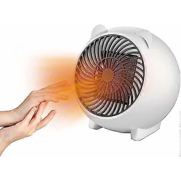 Small Desktop Heater, 500W Portable Heater, Fast Heat Up, Overheat And Tilt Protection, Safe And Portable, Energy Saving