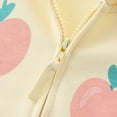 thumbnail image 5 of Tiijoy Toddler Girls Zip Up Hoodie Fruit Print Casual Jacket Soft Knit Outerwear, Sizes 2-3T, 5 of 5