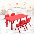 thumbnail image 5 of Topbuy Kids Multifunctional Activity Rectangle Table Kids Learn and Play Desk Red, 5 of 9