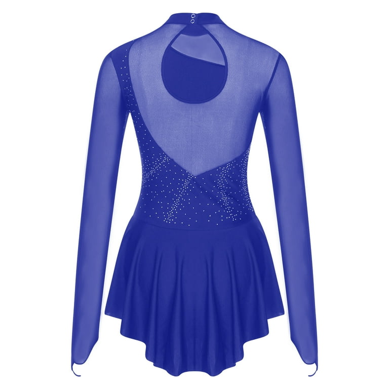 ice blue skater dress Art Deco Inspired Figure Skating Dress by Tania Bass. Indigo-Ladies Medium