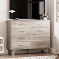 thumbnail image 7 of FANRAL 8 Drawers Dresser for Bedroom,Wood Modern Chest of Drawers with X-Shaped Sturdy Base,Gray Dresser, 7 of 7