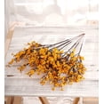 thumbnail image 3 of Zukuco Gypsophila Artificial Flowers Babys Breath Silk Fake Bush Flowers Bouquet Floral Arrangement Home Wedding Party Decorations Decor (6PCS, Orange), 3 of 7