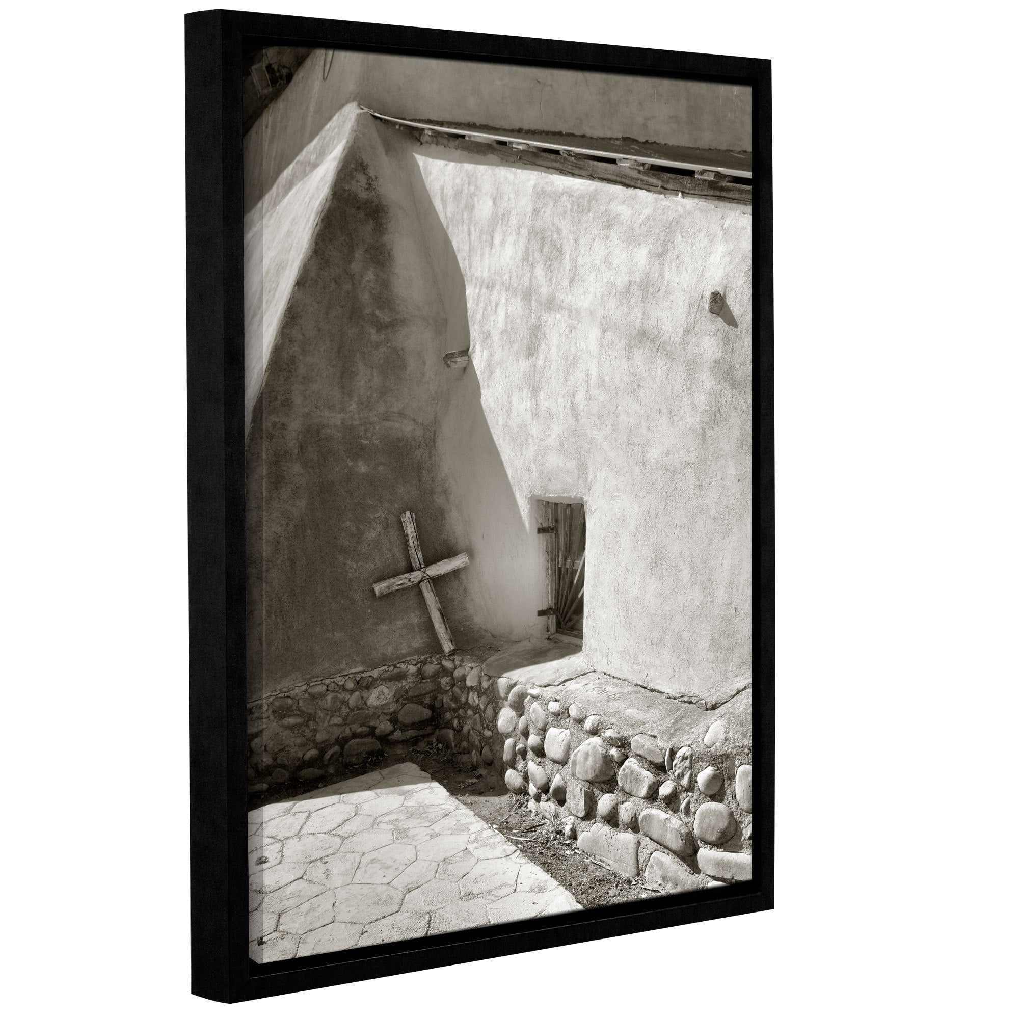 ArtWall Steve Ainsworth "Pilgrim's Cross" Gallery-Wrapped Floater-Framed Canvas