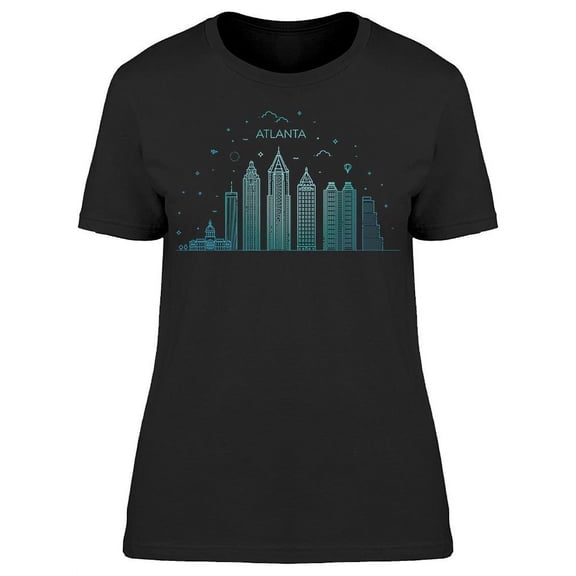 Atlanta Architecture Graphic T-Shirt Women -Image by Shutterstock, Female x-Large