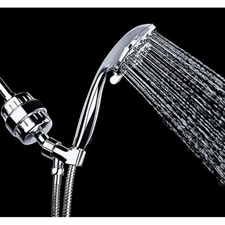 MOVSOU High Output Shower Filter - Latest Superior Advanced 17-stage Filter  Media - Universal Multi-Stage Shower Head Filter