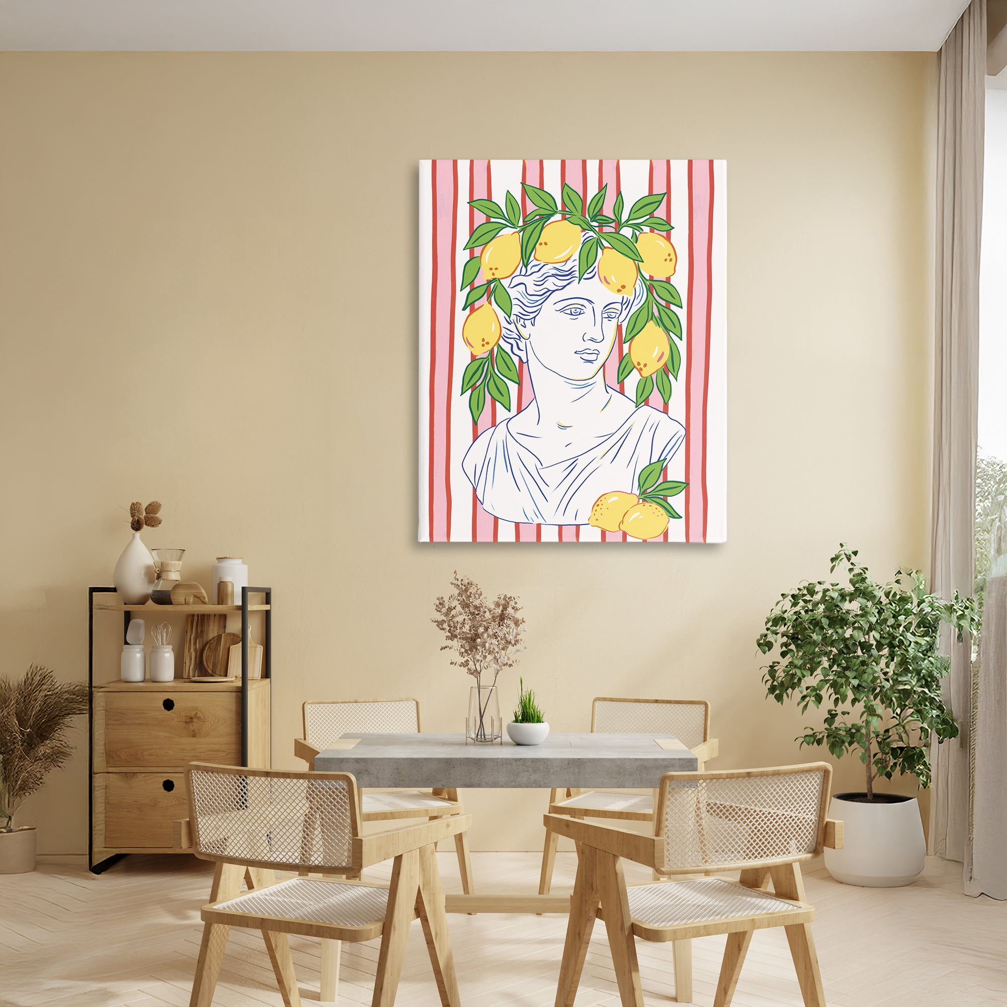 Stupell Industries La Limona Sculpture Face Canvas Wall Art, design by Radhika Modi