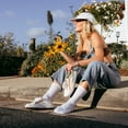 thumbnail image 4 of Darn Tough Women's Solid Basic Crew Lightweight Socks, White, Small, 4 of 4
