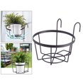 thumbnail image 3 of Macetas colgantes, soportes para macetas, cestas metálicas para macetas, contenedores para estantes para uso en interiores y exteriores DYNWAVEMX jardineras de barandilla al aire libre, 3 of 8