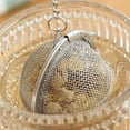 thumbnail image 1 of Infuseur à Thé en Acier Inoxydable à Maille Fine Réutilisable, Bouilloire à Thé en Feuilles en Acier, Support Passoire, Boule à Épices, Filtre, Vaisselle de Boisson, Accessoires pour Maison de Thé 6,8 cm, 1 of 9